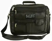 K-Cliffs Black Briefcase Laptop Messenger Bag Computer Case Shoulder NWT