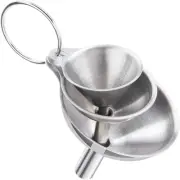Funnel, 3pcs Small Funnels for Filling Bottles, Kitchen Food Grade Metal Use,