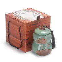 在飛比找樂天市場購物網優惠-新款通用高檔茶葉包裝盒 空禮盒 半斤裝茶葉罐陶瓷