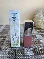 Clinique pop 01 Blushing pop Matte lip color + primer 0.13 oz / 3.9 G NIB