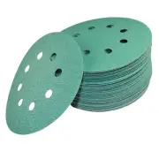 50 5" 8-Hole 80-Grit Dustless Hook & Loop Sanding Discs for Porter-Cable 382