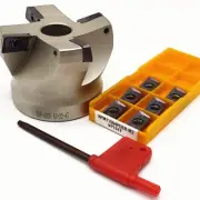 RAP 400R-63-22 4Flute 50mm CNC Milling Cutter Face Mill + 10Pcs APMT1604PDER-M2
