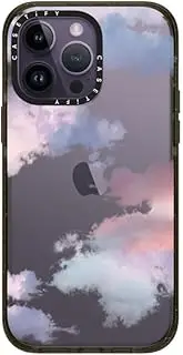 CASETiFY Impact iPhone 14 Pro Max Case [4X Military Grade Drop Tested / 8.2ft Drop Protection] - Clouds - Glossy Black