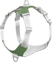 Pet Rope Padded Pet Dog Harness No Pull Dog Reflective Chest Strap Belt Vest Adjustable Outdoor Training Protective Harness Pet Traction Rope (Color : ArmyGreen, Size : XXL)