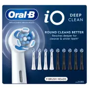 Oral-B iO Deep Clean Replacement Toothbrush Heads, 9-count