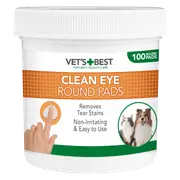VET'S BEST Clean Eye Round Pads For Dogs and Cats (100pcs)