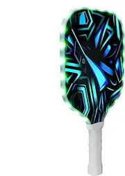 Pickle Ball Racket,Fiberglass Pickleball Paddles LED Pickleball Racket - Outdoor Supplies Comfortable Grip Anti-Slip Honeycomb Core Pickleball Accessories for Night