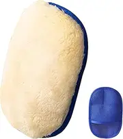 Car Wash Mitts - Water-Absorbing Wheel Wash Glove | High-Density Multi-Purpose Cleaning Supplies Non-Slip Portable Soft Hand Dusting Mitt for Home Use
