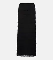 [Dorothee Schumacher] Dorothee Schumacher Emotional Essence fringed maxi skirt AU 10 black