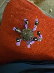 Transformable Fingertip Spin Top Fidget Spinner Deformable Robot Gyro Purple