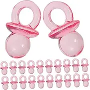GREENADSCAPE Gender Reveal Party Supplies 200pcs Mini Acrylic Pacifiers Baby Shower Games Favors Safe Comfortable for Baby Shower Decor