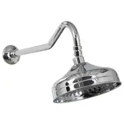 Albany 200mm Shower Head with 400mm Chrome Brass
