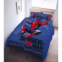 在飛比找蝦皮購物優惠-漫威 蜘蛛人 紐約守護者 床包 寢具 單人床包組/雙人床包組