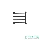 Fienza Kaya Heated Towel Rail 600 x 450mm Matte Black