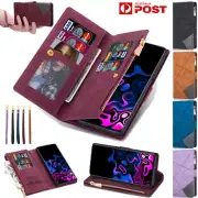 For Google Pixel 9 Pro XL 8 7 6 Pro 8A 7A Case Zipper Leather Wallet Flip Cover