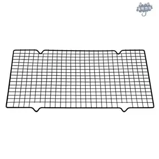 家用廚房烘焙易清潔不粘鍋冷卻架網格乾燥架 黑色不沾冷晾網 麵包冷卻架烘焙蛋糕冷涼架