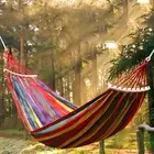 1 Set Outdoor Hammock Anti-rollover Multi-purpose Sturdy Construction Hanging