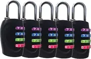 ZEILINGERY 4 Digit Combination Padlocks Combination Lock, Suitable for School、Home、Office、Storage Lockers、Gym Lockers、Drawers、Cabinets、Toolboxes、Luggage Suitcase Baggage Locks