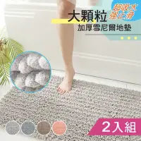 在飛比找momo購物網優惠-【三房兩廳】雪尼爾大顆粒吸水踏墊40*60cm/2入(雪尼爾