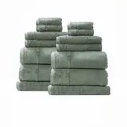 Renee Taylor Aireys 650 GSM Zero Twist 14 Piece Agave
