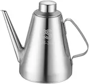 Oil Decanter Gooseneck Tea Kettle - Stainless Steel Oil Dispenser for Olive Oil and Liquid Containers - Household Salad Dressing Bottle