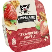 Gippsland Dairy Strawberry Waffle Yoghurt 140g
