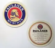 Paulaner Munchen Lot of 10 Beer Coasters 4" Diameter