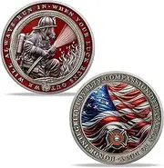Challenge Coin-Masked Firefighter
