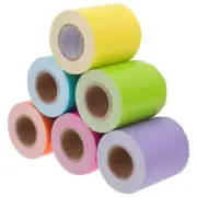6 Rolls Waterproof Bulletin Board Border Sticker Work Removable Paper