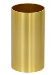 MFL By Masson Script Short Cylinder Shade in Brass