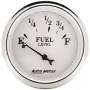 Fits Old Tyme White 2 1/16in Fuel Pre 65 GM by Autometer 1607