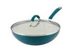 Rachael Ray Cucina Ceramic Nonstick 11" Stir Fry Pan with Lid