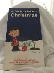 A CHARLIE BROWN CHRISTMAS (VHS) Peanuts Schulz Shell Oil Cover NEW Sealed $5.99