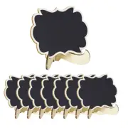 8pcs Wood Mini Chalkboard Tags with Easel Stand for Wedding Message Board Sign