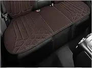 Car Seat Cover Set Universal Car Seat Cover Four Season Auto Breathable Flax Saddle Pad Seat Covers for Car Seats Cover Protection Auto Seat Cover(Brown Rear seat)