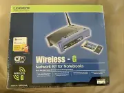 LINKSYS WIRELESS-G NETWORK KIT FOR NOTEBOOKS - New Never Opened