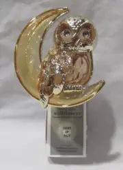 Bath & Body Works Wallflower Light Up 24/7 Plug OWL ON CRESCENT MOON NIGHTLIGHT