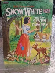 Snow White And The Seven Dwarfs Paper Dolls Walt Disney Whitman 1998 10 Dolls