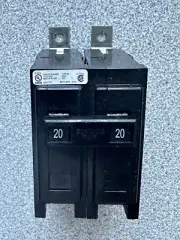 NEW Eaton BAB2020HT BAB thermal magnetic circuit breaker 240V 20A 2 Pole Bolt On