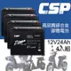 【ZEBRA 斑馬牌】EB24-12 x4顆 銀合金膠體電池12V15Ah(等同6-DZM-20.電動車電池.REC22-12)