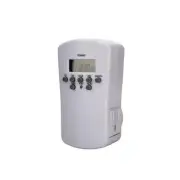 TORK 7-Day 2-Grounded Digital Outlet Indoor Plug-In Timer