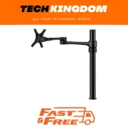 Atdec Single Monitor Swing Arm on Post. Up to 32" screens, Max load: 8kg