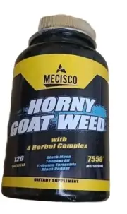 Mecisco Horny Goat Weed 7550mg 120 Caps Exp 07/25