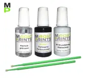 Touch-Up Set Suitable for Audi/VW , LC9X Deep Black Pearl Clearcoat + Base