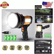 High Lumens Portable Searchlight with Side Floodlight & USB Charging Capability