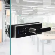 Lock for Frameless Glass Door - Smart Lock with Fingerprint, Password and Keys