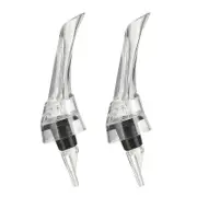 2PCS Portable Wine Decanter Dispenser Aerator Bottle Pourer Set for Party Travel