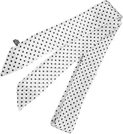 [VALICLUD] Chic Women's Scarf Adorable Dot Silk Long Thin Fashionable for Handbags Hair Accessory