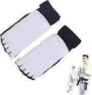 Taekwondo Hand and Foot Protector,Magic Tape Taekwondo Sparring Gloves Hand Foot Protectors | Breathable Half Finger Taekwondo Gloves for Boxing Kickboxing Wrist Wraps Ankle