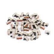 46 Pcs 2.54mm Pitch 3 Terminal SPDT Slide DIP Switch Straight Type